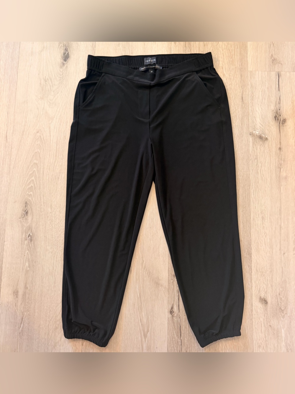 White House Black Market Black Jogger Pants, Size SP